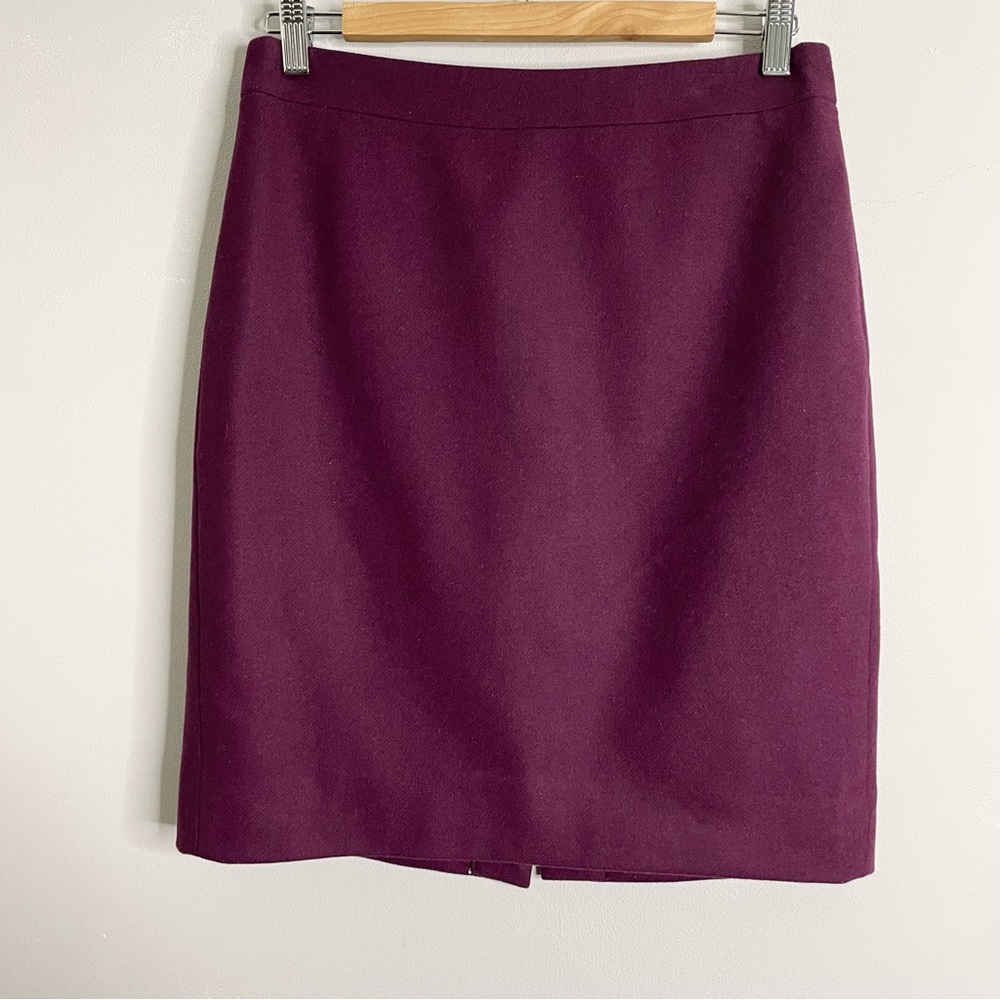 J. CREW The Pencil Skirt Wool Blend Skirt